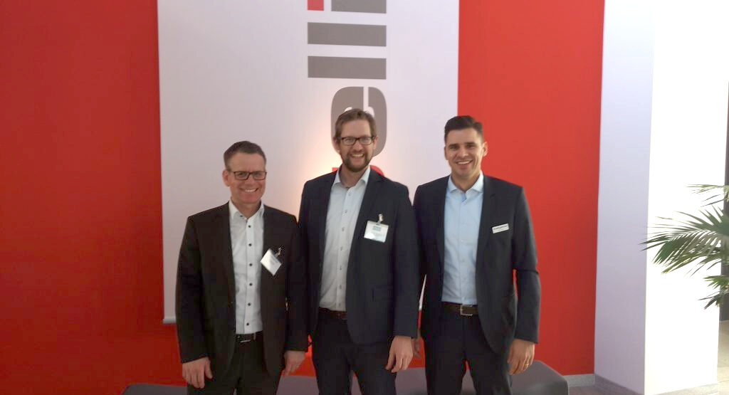 Gruppenbild mit Hans Rauwolf, Christian Maasem und Dries Gut